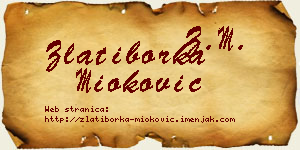 Zlatiborka Mioković vizit kartica